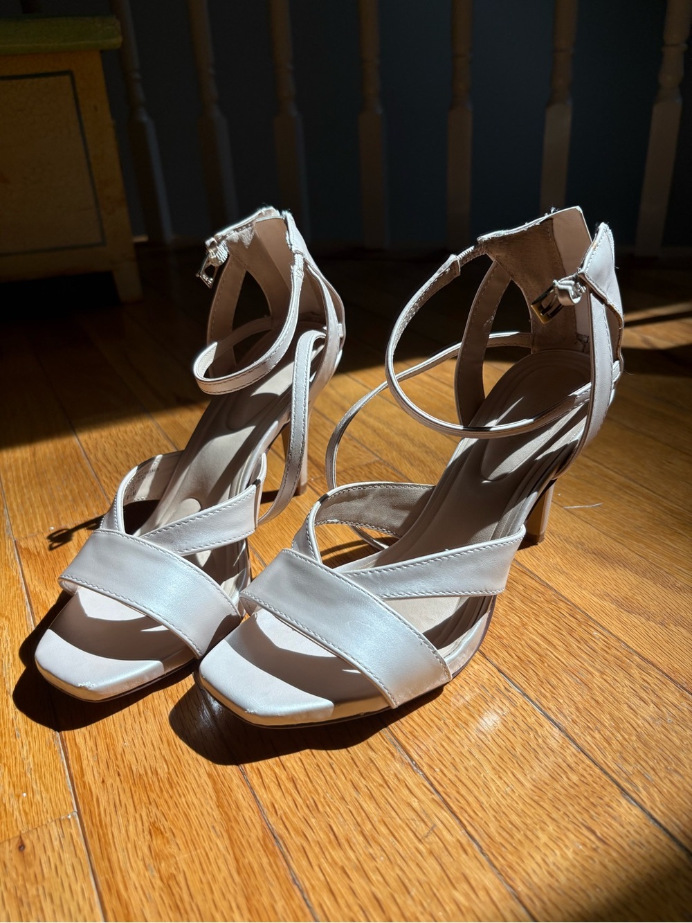 Adrienne Vittadini Pearl Strappy Heels